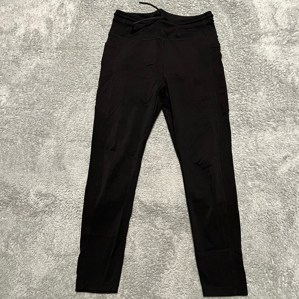 Zyia Active Pants Womens 6/8 Black Jogger Crop Performance Pocket